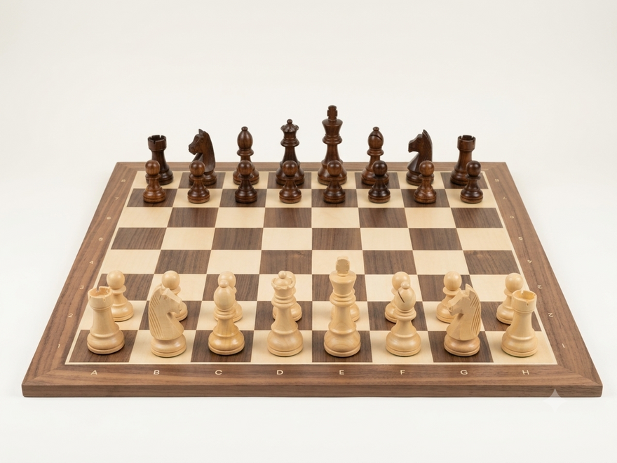 Шахова дошка №6 український клен, канадський горіх