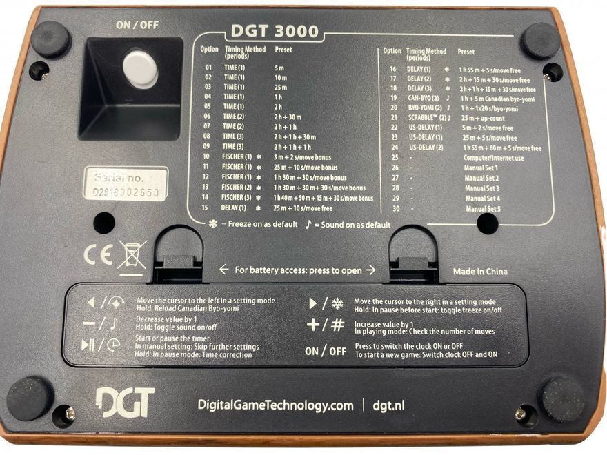 Шаховий годинник DGT 3000 Limited Edition