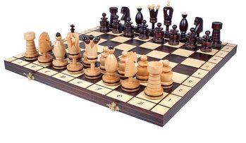 Шахматы Королевские инкрустированные 50 см вишня Madon c-107